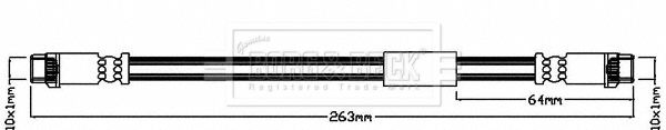 BORG & BECK stabdžių žarnelė BBH7985